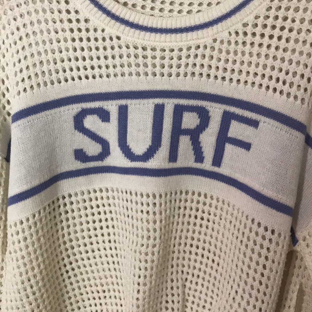 NEW SO Crochet Surf Sweater - Picture 3 of 7